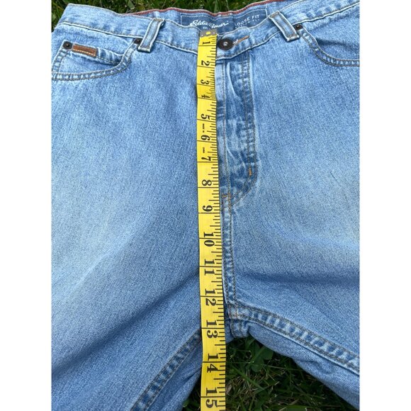 Eddie Bauer Loose Fit Button Fly Jeans Womens 12T Light Wash High Rise  90s - Picture 6 of 7